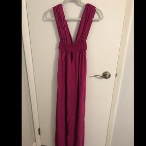 Tobi magenta maxi dress